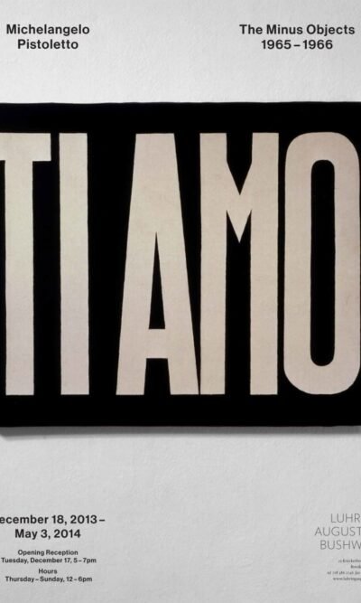 Michelangelo Pistoletto: The Minus Objects 1965-1966
