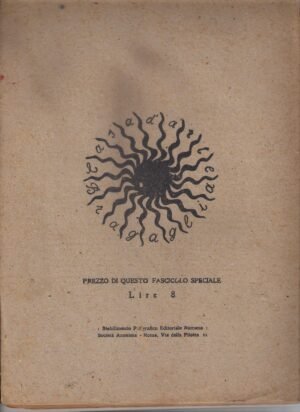 CRONACHE D'ATTUALITA' AGO-SET-OTT 1921 rarissimo