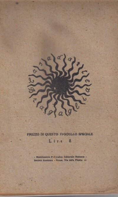 CRONACHE D'ATTUALITA' AGO-SET-OTT 1921 rarissimo