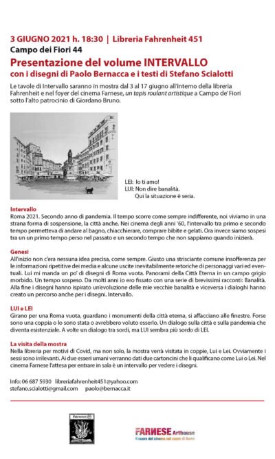 Intervallo. Roma 2021. Secondo anno di pandemia