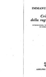 Critica della ragione pura