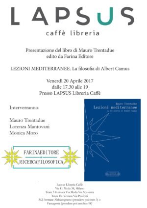 Lezioni mediterranee. La filosofia di Albert Camus