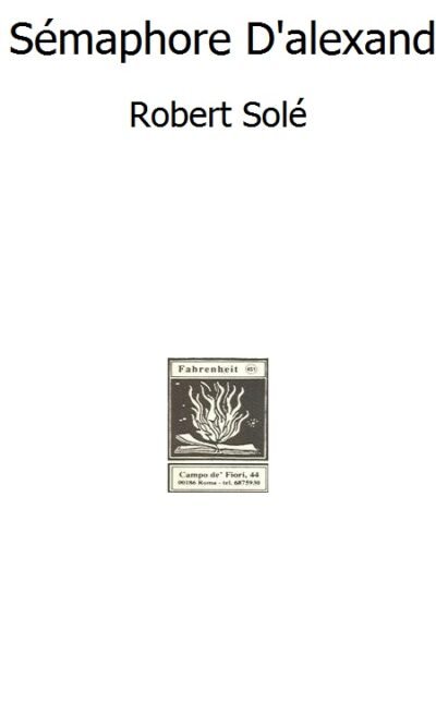 Le Sémaphore D'alexandrie