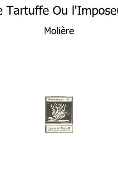 Le Tartuffe Ou l'Imposeur